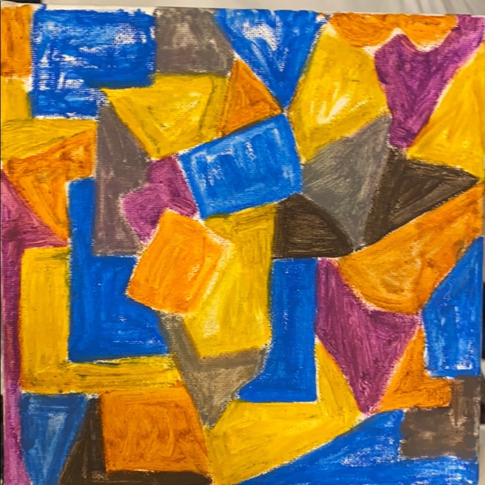 Oil pastel painting